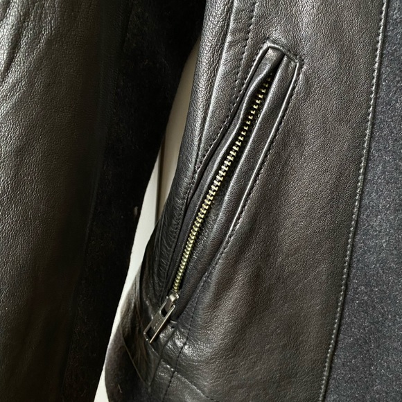 Mackage black leather jacket XXS - Picture 3 of 5